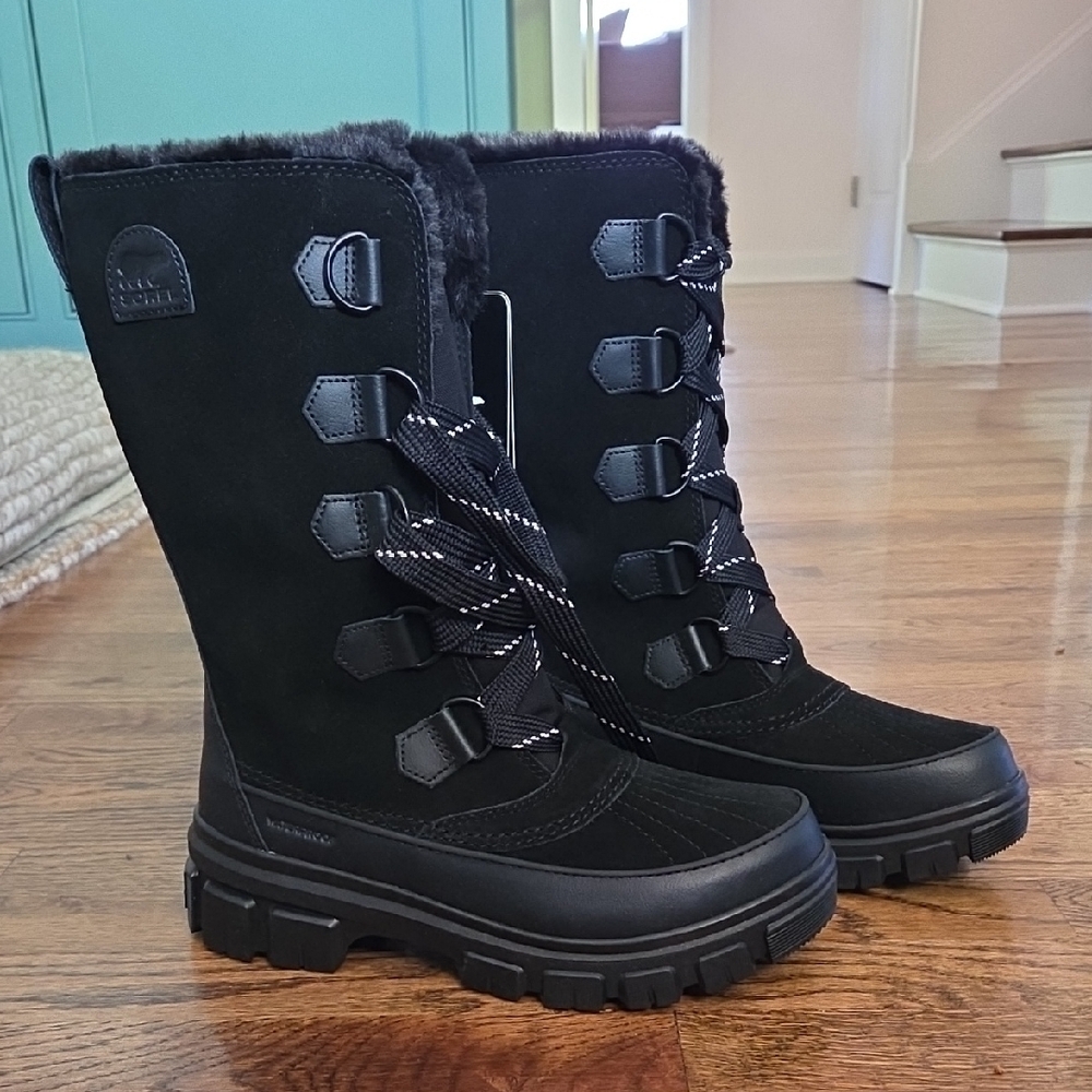 Sorel Tivoli Black Winter Boots, NWT